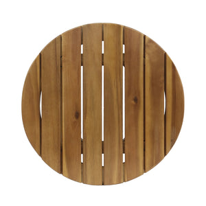 Porto Outdoor Club Chair and Acacia Side Table, Teak+Beige