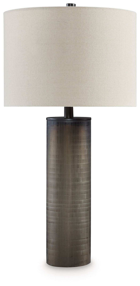 Dingerly - Glass Table Lamp - Brown - Best Buy Furniture
