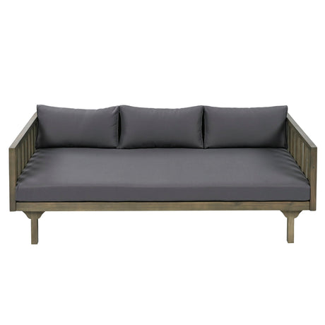 Claremont - 3 Seater Daybed Teak Acacia Wood Water Resistant Cushions - Best Buy Furniture