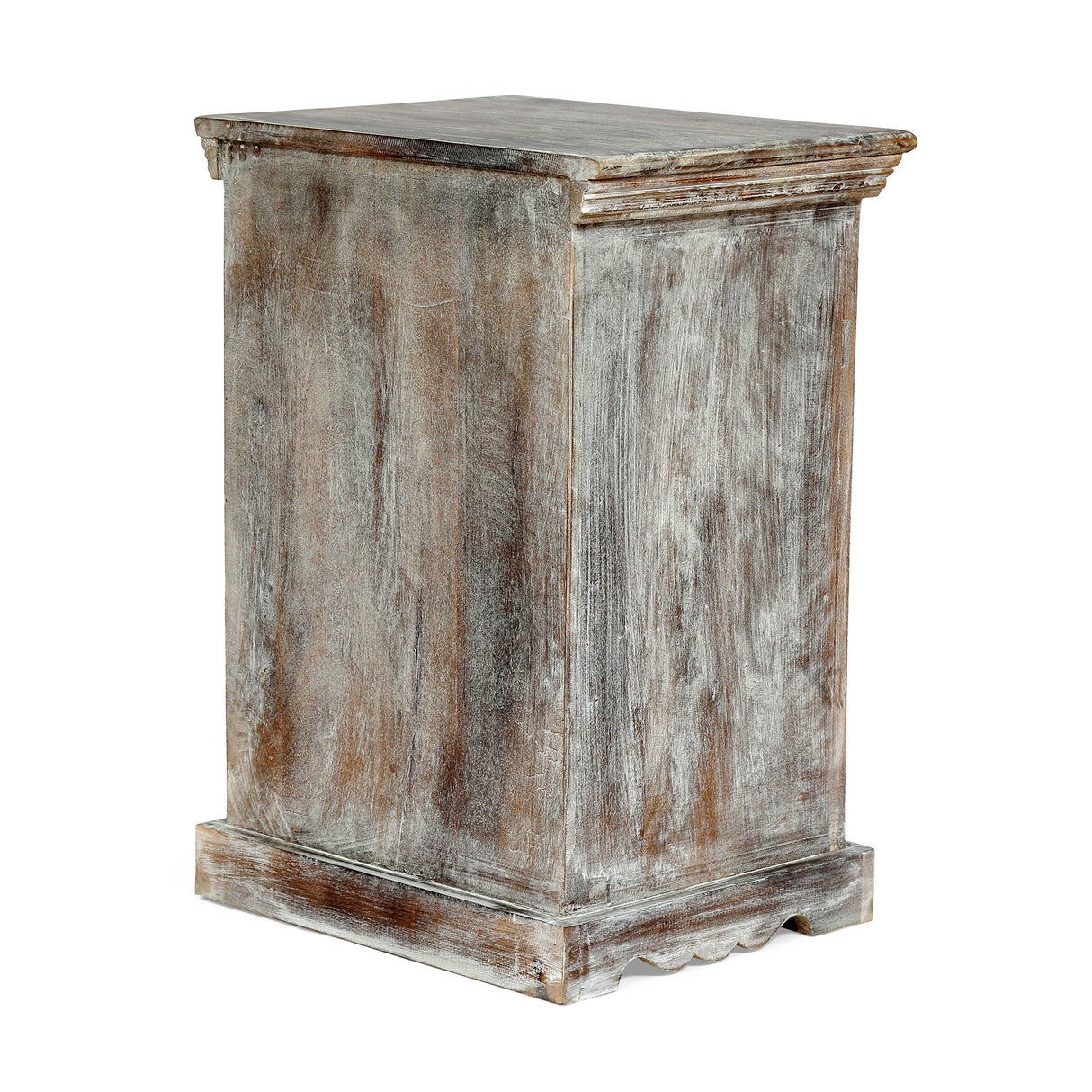 Wooden Nightstand With 1 Drawer 1 Door