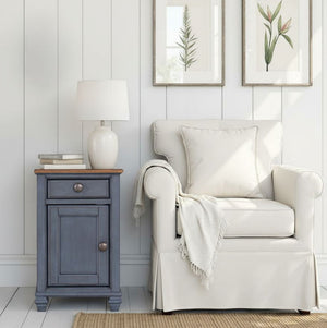 Americana Chairside Table - Blue