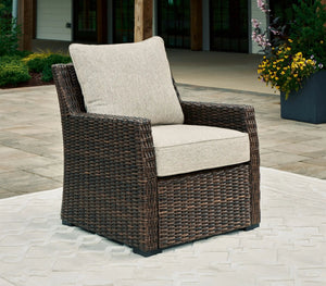 Brook Ranch - Lounge Chair With Cushion - Brown - Best Buy Furniture