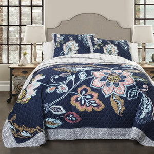 Aster Quilt 3 Piece Set by LushDecor