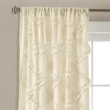 Ruffle Diamond Window Curtain Set