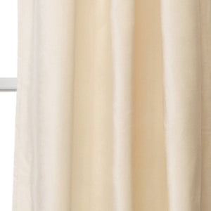 Prima Velvet Solid Grommet Light Filtering Curtain Panel Set
