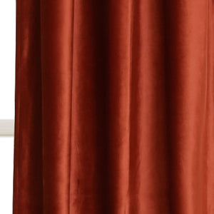 Prima Velvet Solid Grommet Light Filtering Curtain Panel Set