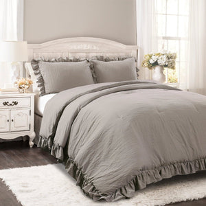 LushDecor Reyna Comforter Set in Gray