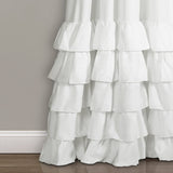 Allison Ruffle Window Curtain Panel Set