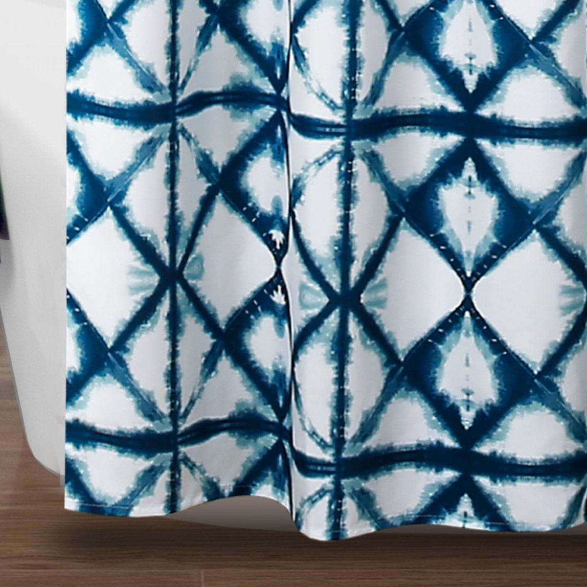 Geo Shibori Navy Shower Curtain 72 x 72 Inches