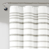 Breezy Chic Tassel Jacquard Recycled Cotton Shower Curtain
