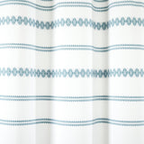 Breezy Chic Tassel Jacquard Recycled Cotton Shower Curtain