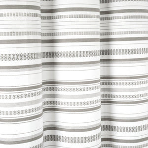 Urban Woven Yarn Dyed Recycled Cotton Blend Shower Curtain