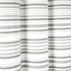 LushDecor Urban Woven Yarn Dyed Recycled Cotton Blend Shower Curtain - view 8