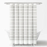 Urban Woven Yarn Dyed Recycled Cotton Blend Shower Curtain