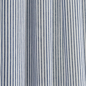 Farmhouse Stripe Reyna Ruffle Window Curtain Panel Set