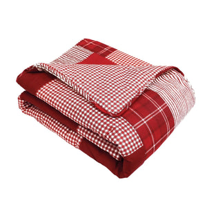Greenville Reversible Cotton Throw Blanket 60 x 50 Inches