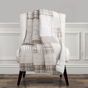 Greenville Reversible Cotton Throw Blanket 60 x 50 Inches