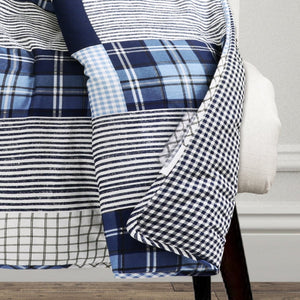 Greenville Reversible Cotton Throw Blanket 60 x 50 Inches