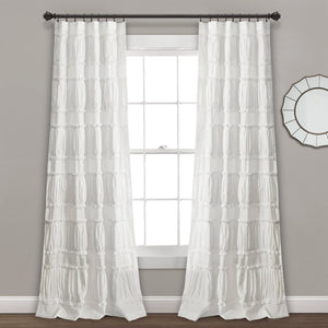 Nova Ruffle Window Curtain Panel Set by LushDecor