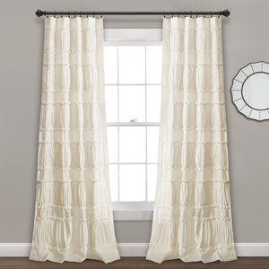 Nova Ruffle Window Curtain Panel Set by LushDecor