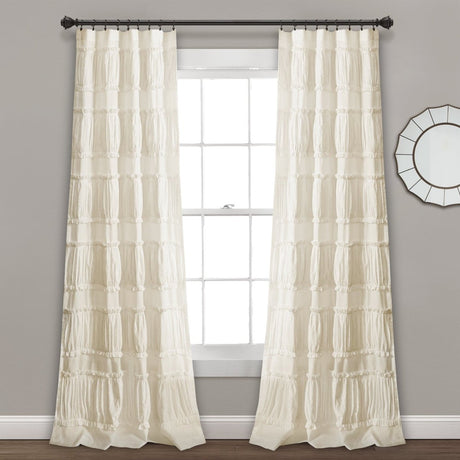Nova Ruffle Window Curtain Panel Set by LushDecor