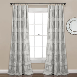 Nova Ruffle Window Curtain Panel Set by LushDecor