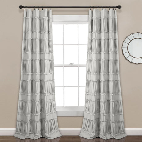 Nova Ruffle Window Curtain Panel Set by LushDecor