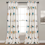 Rowley Birds Light Filtering Window Curtain Set