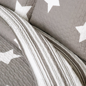 Star Reversible 2-Piece Quilt Set Twin Size