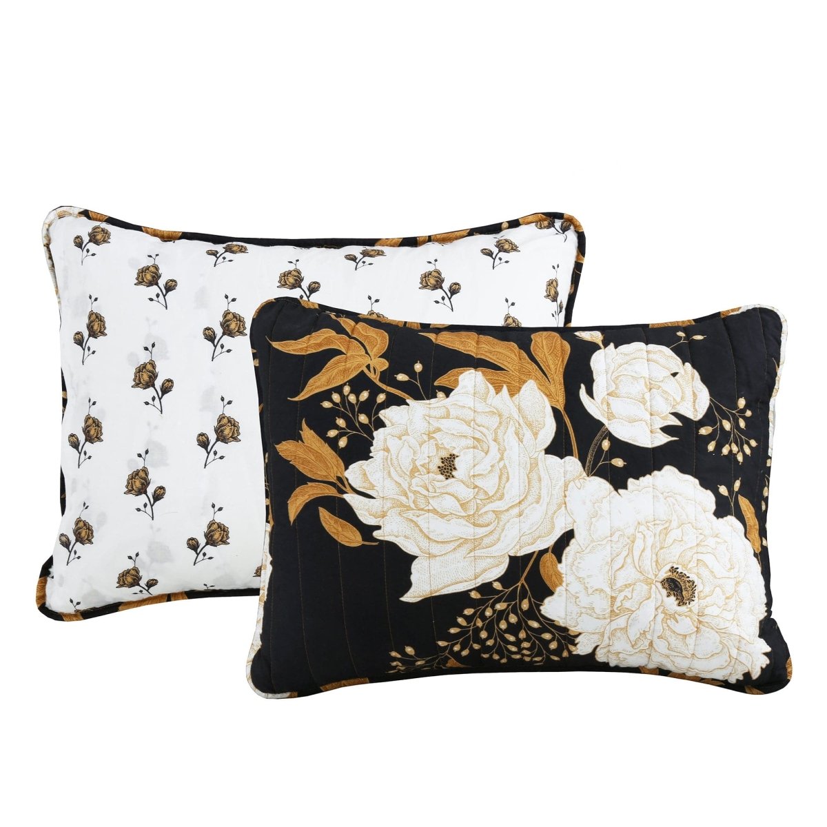LushDecor Zinnia Floral 3 Piece Quilt Set - view 3