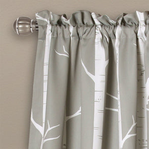 Bird on the Tree Light Filtering Window Curtain Set