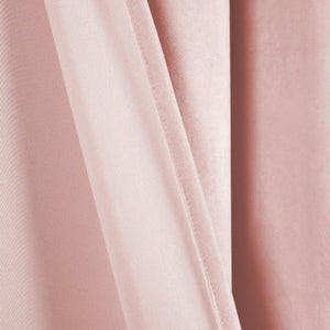 Prima Velvet Solid Grommet Light Filtering Curtain Panel Set