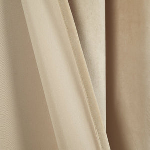 Prima Velvet Solid Grommet Light Filtering Curtain Panel Set