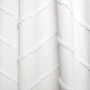Chenille Chevron Shower Curtain 72" x 72"