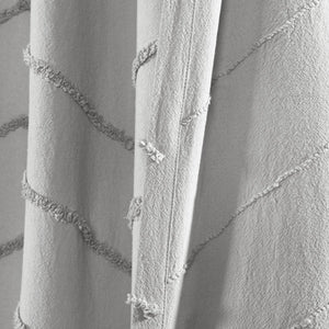 Chenille Chevron Shower Curtain 72" x 72"