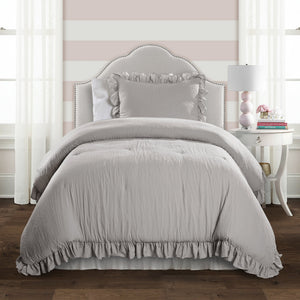 LushDecor Reyna Comforter Set in Light Gray - view 2
