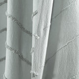 Chenille Chevron Window Curtain Panel Set
