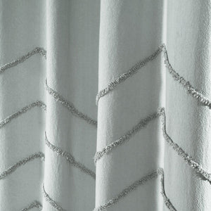 Chenille Chevron Shower Curtain 72" x 72"