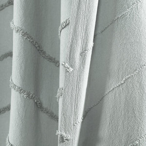 Chenille Chevron Shower Curtain 72" x 72"