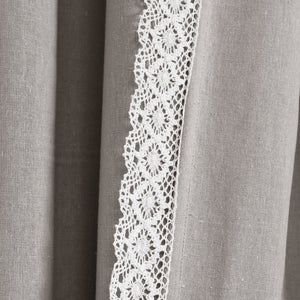 Rosalie Faux Linen Window Panel Set