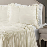 Ravello Pintuck Ruffle Skirt Bedspread Set