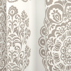 Evelyn Medallion Light Filtering Window Curtain Set