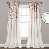 Weeping Flower Light Filtering Window Curtain Set