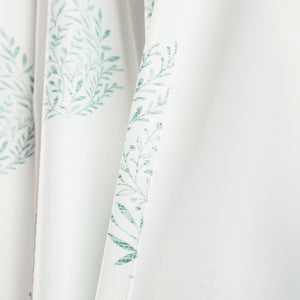 Teardrop Leaf Light Filtering Window Curtain Panel Set