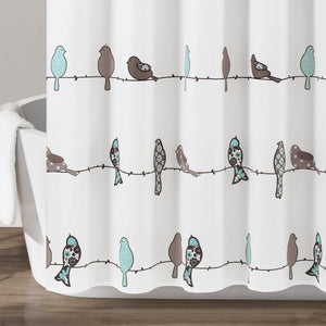 Rowley Birds Shower Curtain 72" x 72" by LushDecor