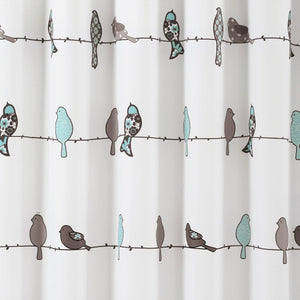 Rowley Birds Shower Curtain 72" x 72" by LushDecor