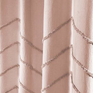 Chenille Chevron Shower Curtain 72" x 72"