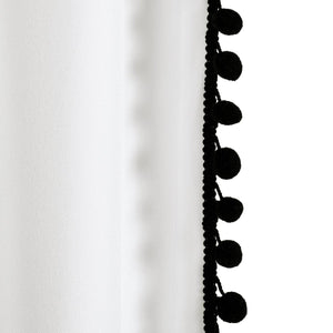 Pom Pom Window Curtain Panel