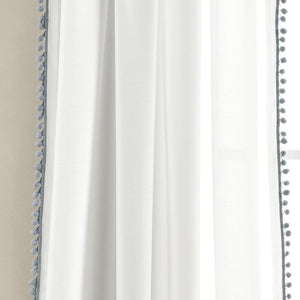 Pom Pom Window Curtain Panel