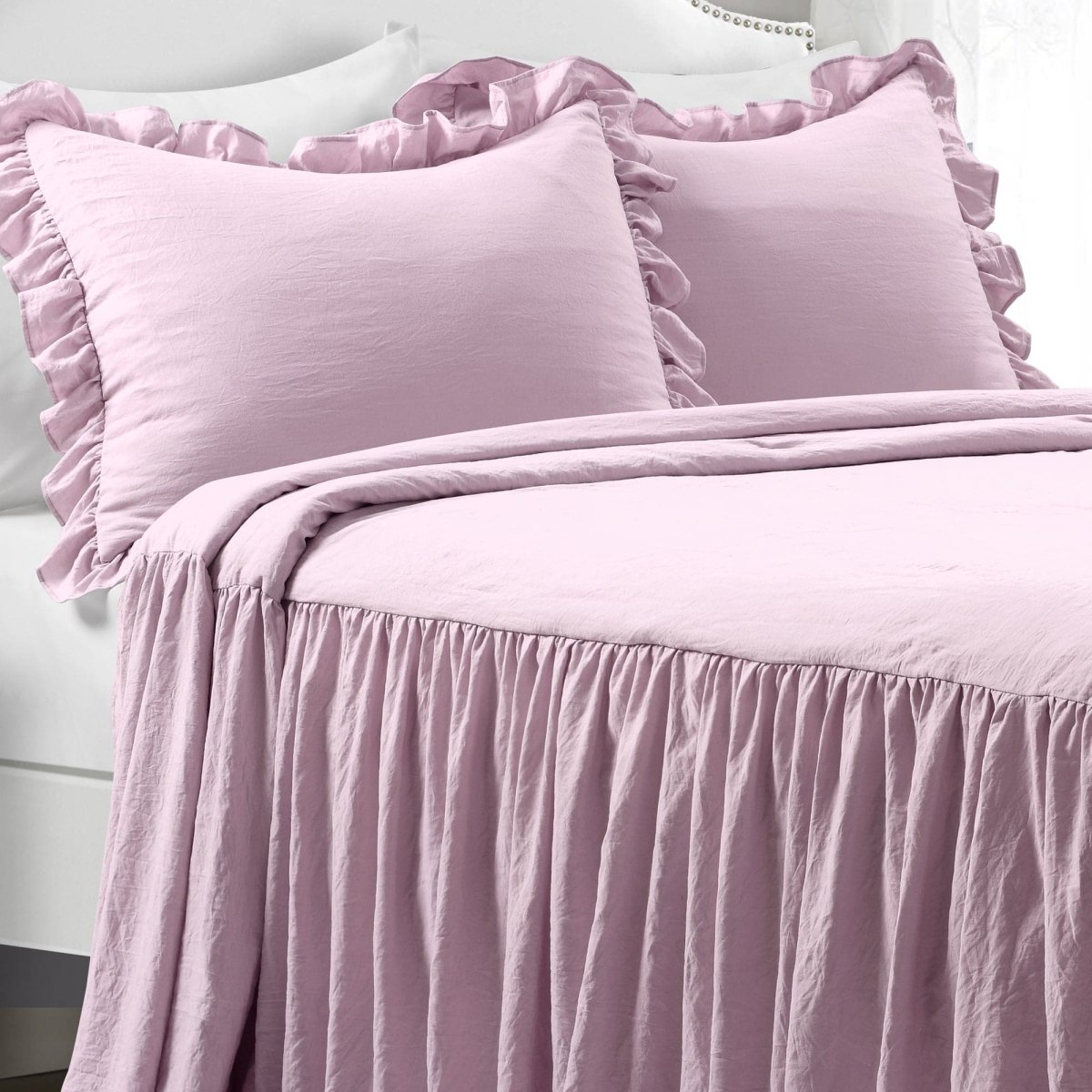 Ruffle Skirt Bedspread Set by LushDecor